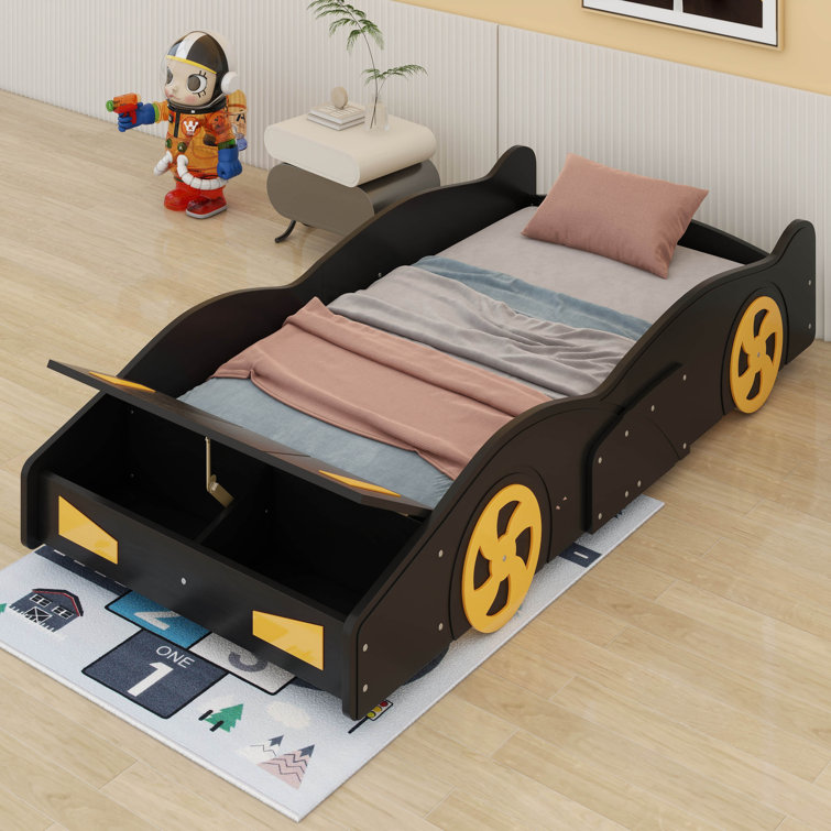 Zoomie Kids Lorden Twin Size Race Car Shaped Platform Bed Wayfair